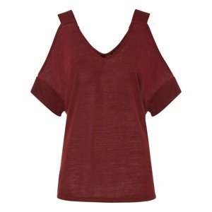 Bonprix BODYFLIRT tričko s prostřihy Barva: Červená, Mezinárodní velikost: L, EU velikost: 44/46