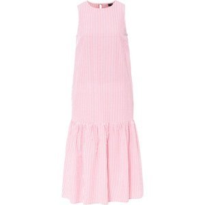 Bonprix BODYFLIRT pruhované šaty z krepu Barva: Růžová, Mezinárodní velikost: L, EU velikost: 46