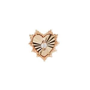 Bezzávitová koncovka piercingu Bad Romance ze 14 kt zlata 585/1000 se zirkonem Barva: Růžové zlato