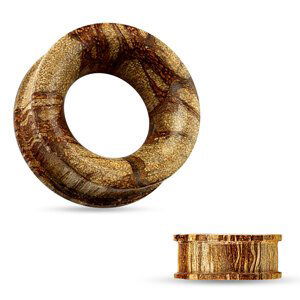 Dřevěný tunel Root dřevo konkávní Velikost: 8 mm