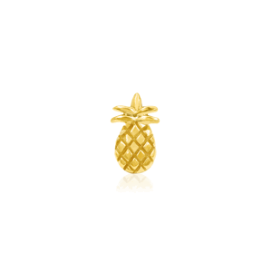 GOLD PINEAPPLE 14kt žluté zlato 585/1000 - koncovka piercingu