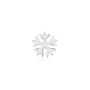 Gold Snowflake Glossy 14kt bílé zlato 585/1000 - koncovka piercingu