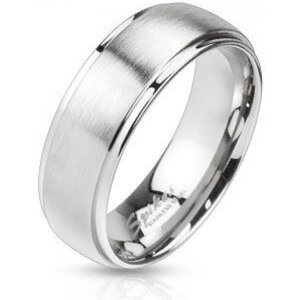 Ocelový prsten se dvěma pruhy Velikost prstenu: 59