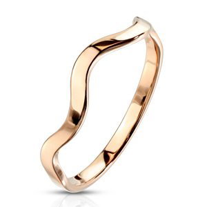 Ocelový prsten Wawy Rose Gold Velikost prstenu: 54
