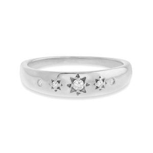 Stříbrný prsten se zirkony Celestial Elegance Velikost prstenu: 57
