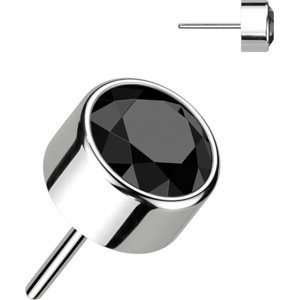 Titanová bezzávitová koncovka Mateo Barva: Černá, Velikost koncovky: 4 mm