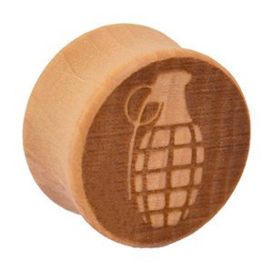 Dřevěný plug Granát Velikost: 10 mm