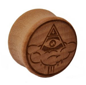 Dřevěný plug Illuminati Velikost: 16 mm