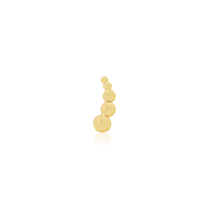 HALF TRIUMPH 14kt žluté zlato - koncovka piercingu