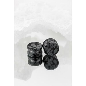 Kamenný plug Obsidián Velikost: 10 mm