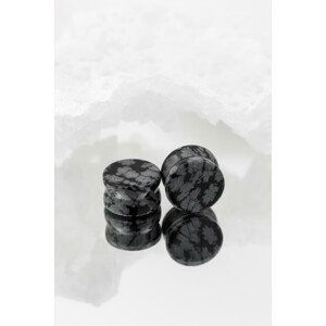 Kamenný plug Obsidián Velikost: 12 mm