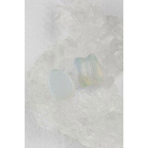 Kamenný plug opálová kapka Velikost: 12 mm