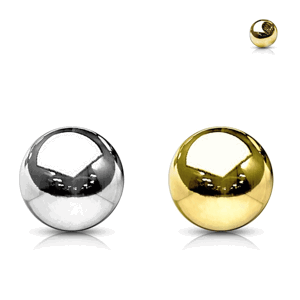 Náhradní kulička na piercing ze 14k zlata AU 585/1000 Barva: Žluté zlato, Velikost: 1,6 mm