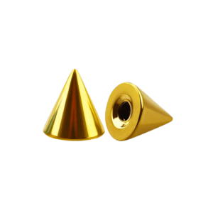 Ocelový hrot ve zlaté barvě Velikost: 1,2 mm x 3 mm x 3 mm