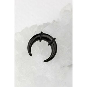 Ocelový roztahovák černá podkova s gumičkami Velikost: 6 mm