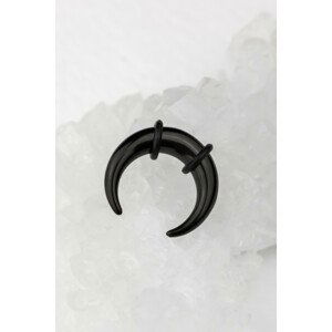 Ocelový roztahovák černá podkova s gumičkami Velikost: 7 mm