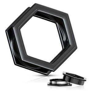 Ocelový tunel šroubovací černý Hexa Velikost: 10 mm
