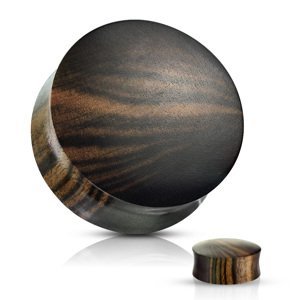 Plug vzorované ebenové dřevo Velikost: 22 mm