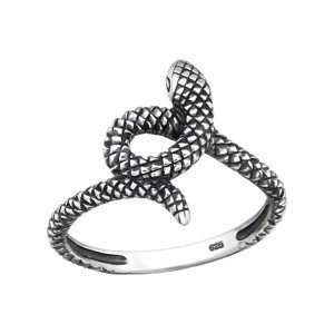 Stříbrný hadí prsten Velikost: 57