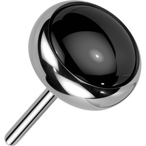 Titanová bezzávitová koncovka s kamenem Jamie Barva: Černý Onyx