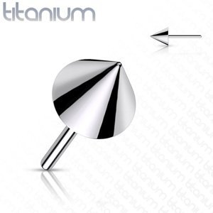 Titanová koncovka - bezzávitový hrot Velikost koncovky: 3 x 3 mm