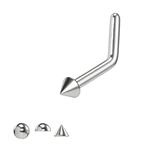 Titanový piercing do nosu do L - různé druhy Typ: Polokoule, Velikost: 0,8 mm