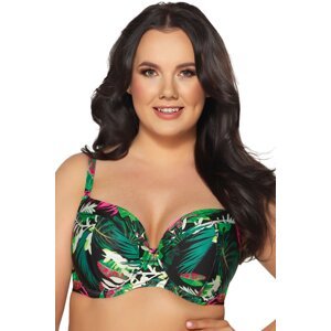 Horní díl plavek Ava Lingerie SK-201 Tropical Island Zeleno-barevná 100G