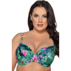 Horní díl plavek Ava Lingerie SK-206 Paradise Zeleno-barevná 105F