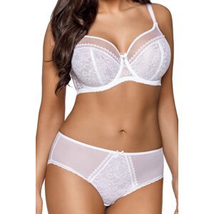 Nevyztužená podprsenka Ava Lingerie 1396 Crystal Bílá 100C