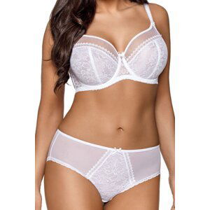 Nevyztužená podprsenka Ava Lingerie 1396 Crystal Bílá 100E