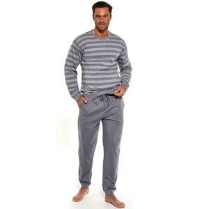 Pánské pyžamo Cornette 117/160 Loose 9 Tmavě šedá XL