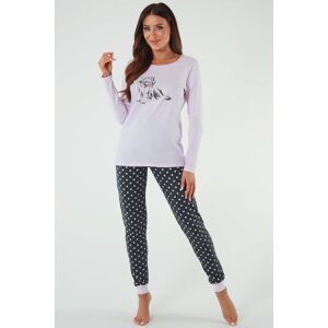 Dámské pyžamo Italian Fashion 140K Dog - bavlna Světle růžová 2XL