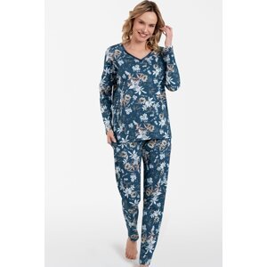 Dámské pyžamo Italian Fashion Madison- bavlna Tmavě modrá L