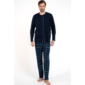 Pánské pyžamo Italian Fashion Jakub - bavlna Tmavě modrá L
