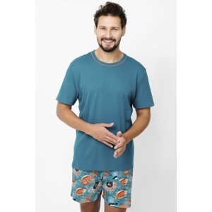 Pánské pyžamo Italian Fashion Krab Mořská zeleň 2XL
