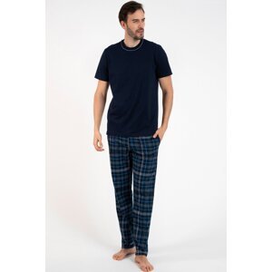 Pánské pyžamo Italian Fashion Ruben - bavlna Tmavě modrá 2XL