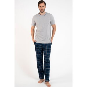 Pánské pyžamo Italian Fashion Ruben - bavlna Šedá 3XL