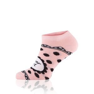 Dámské ponožky Italian Fashion S148S Girl - kotníkové Růžová 35-38