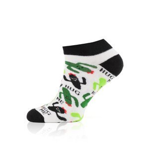 Dámské ponožky Italian Fashion S167S Picos Černo-bílá 35-38