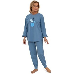 Dámské pyžamo Martel Daria - bavlna Modrá M