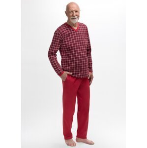 Pánské pyžamo Martel Roman 402 - bavlna Červená M