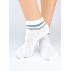 Pánské ponožky Noviti ST043 - kotníkové Bílá 41-46