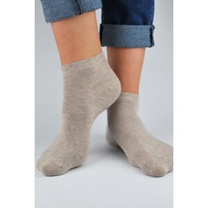 Dámské ponožky Noviti ST022 s třpytivými nitkami Béžová 35-38