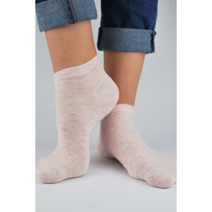 Dámské ponožky Noviti ST022 s třpytivými nitkami Růžová 39-42