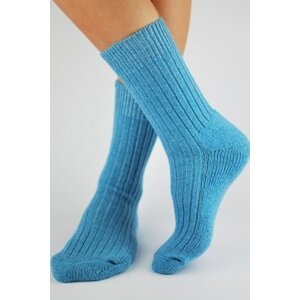 Dámské ponožky Noviti SW001 s vlnou Modrá 35-38