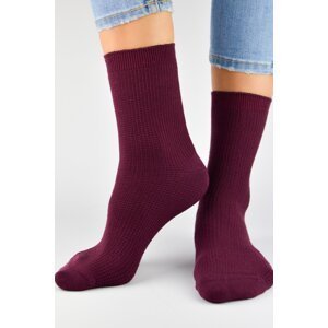 Dámské ponožky Noviti SB040 Bordó 39-42