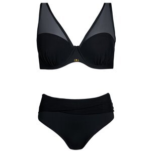 Dvoudílné plavky Self S730 Fashion 38 Černá 38D | dámské plavky