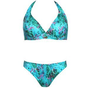 Dvoudílné plavky Self S115 Bora Bora 8 Zeleno-barevná 46C | dámské plavky