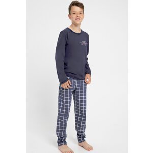 Chlapecké pyžamo Taro Roy - bavlna Tmavě modrá 146