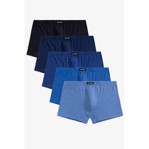 Pánské boxerky Atlantic 5 Pack boxerky 5SMH-002 - mix barev Tmavě modrá M